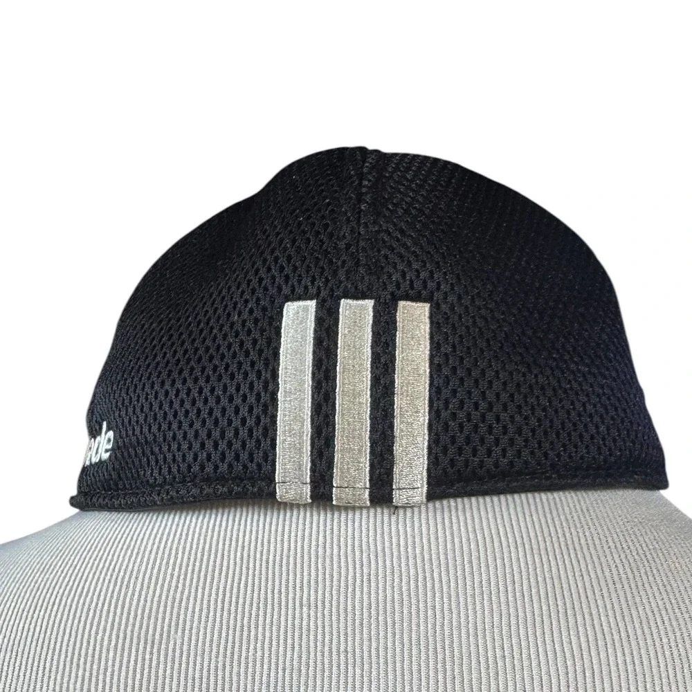 Adidas Men Hat S/M Black Camo Polyester Spandex Mesh Flexfit TaylorMade Golf Cap